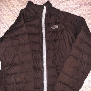 Brown north face jacket